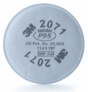 Filtro para Partículas, P95, 2071 Protección Respiratoria (POR 2020)POLVOS Y NIEBLAS 3M™ X PAR