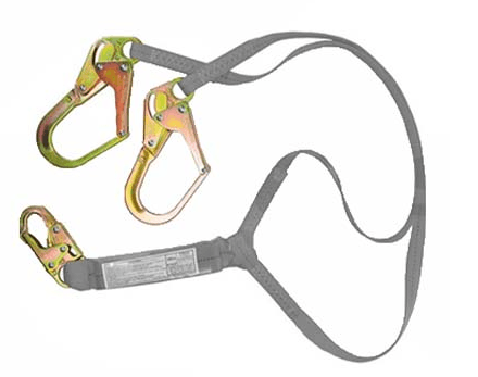 LINEA DE VIDA DOBLE PIERNA CON GANCHO GRANDE CON ABSORBEDOR