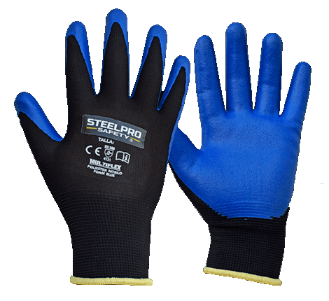 Guante Multiflex Poliéster Nitrilo Foam Blue