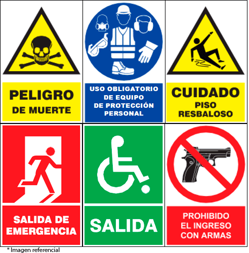 SEÑALETICA 30 CM  X 20 CM VINIL CON BASE CELTEX X UNIDAD